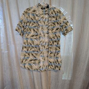 151. Chaps Green and Blue Casual Button Down Shirt